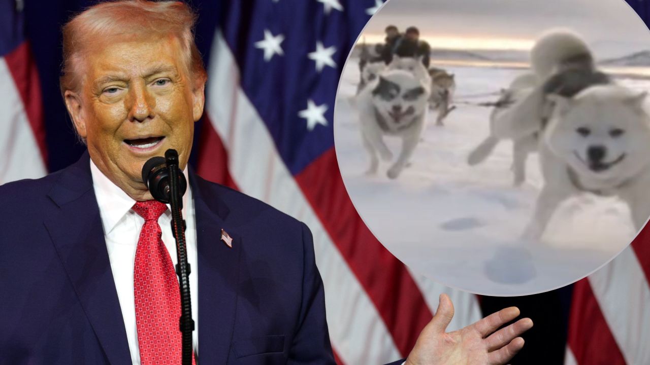 Trump laughs at Denmark’s elite Arctic dog sled unit