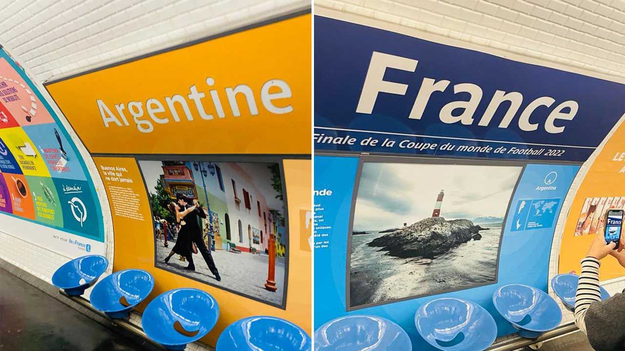 „Argentyńska” stacja paryskiego metra zmieniła w nocy nazwę na „Francja” (fot. TT/RATP Group)