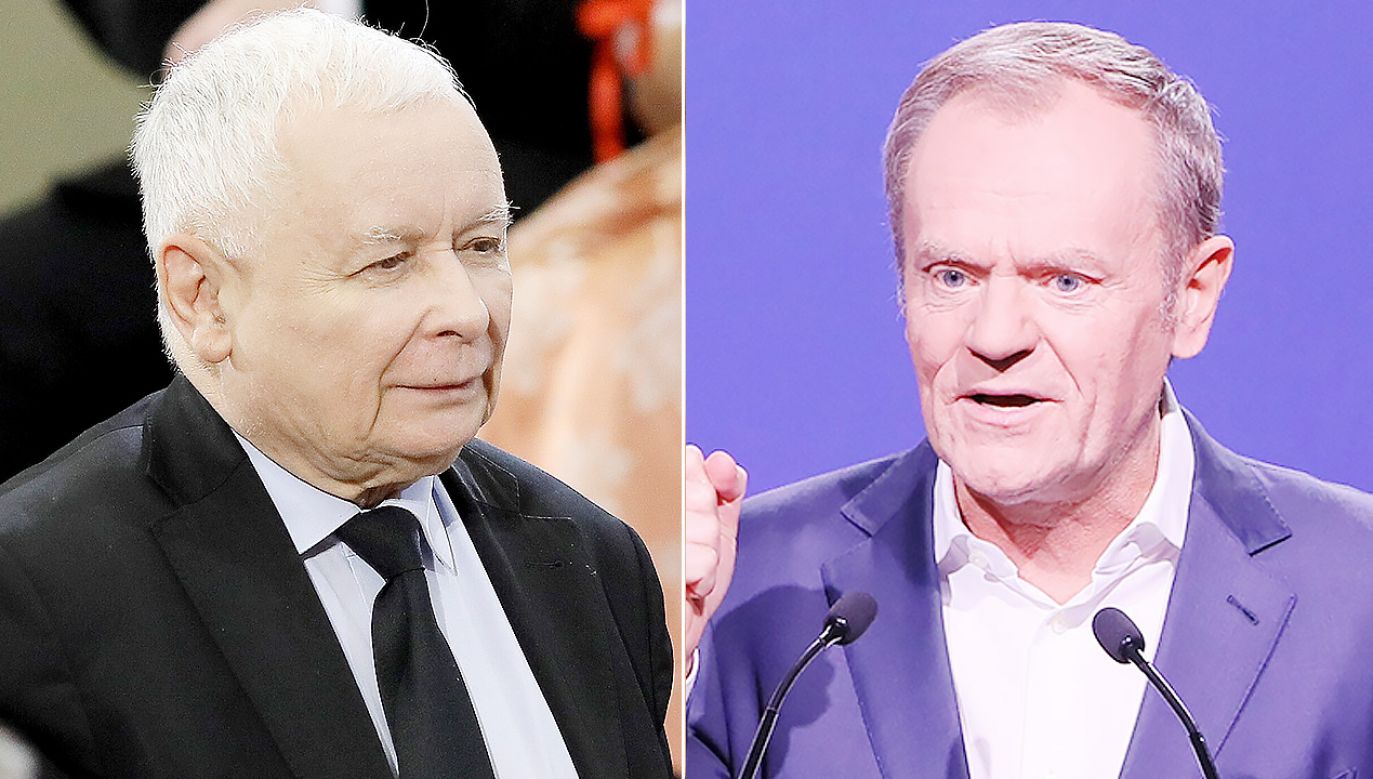 Jarosław Kaczyński, Donald Tusk (fot. PAP/Tomasz Wiktor/Paweł Supernak)