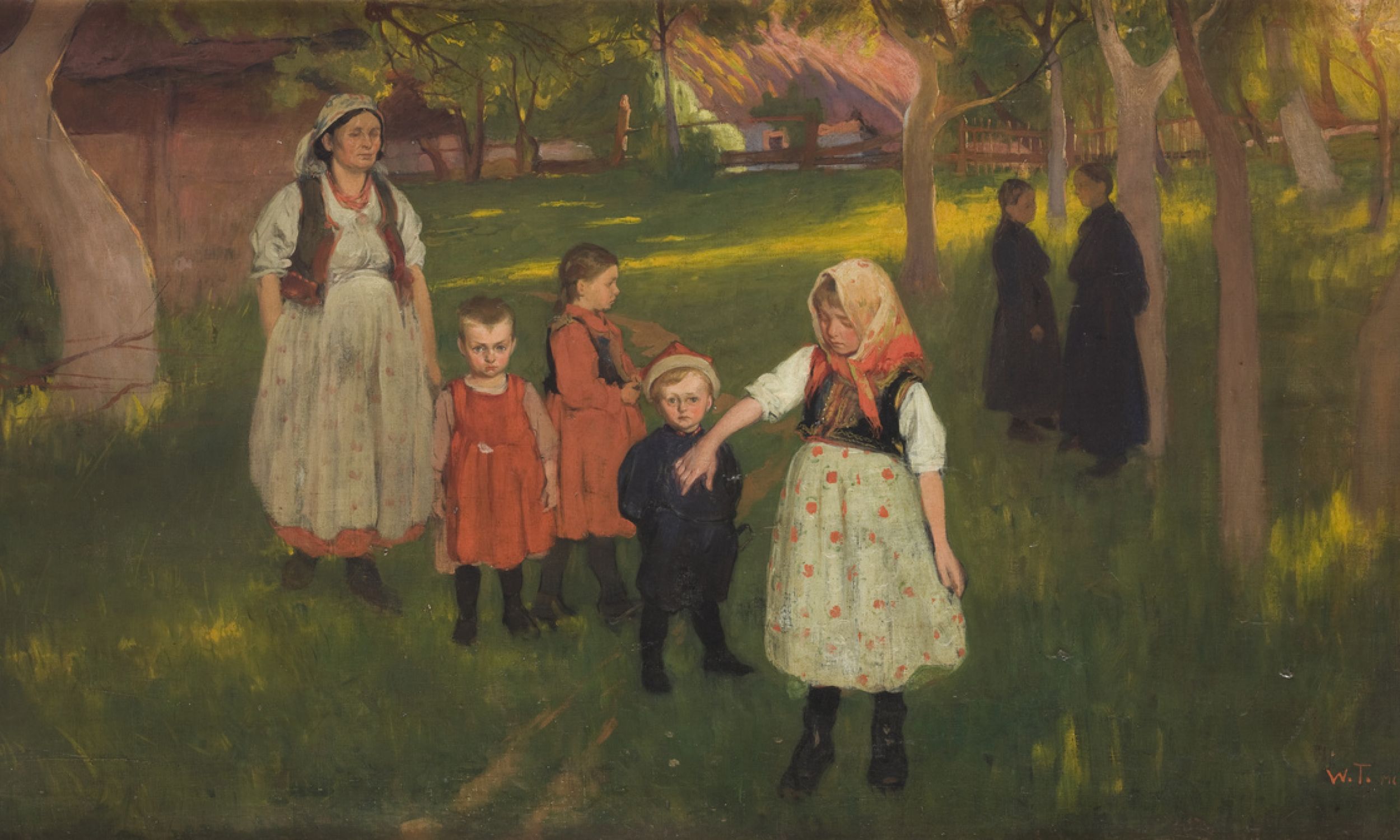 Dorobek (Rodzina artysty), 1905. Fot. Muzeum Narodowe w Krakowie, nr inw.: MNK II-b-66 - Domena publiczna