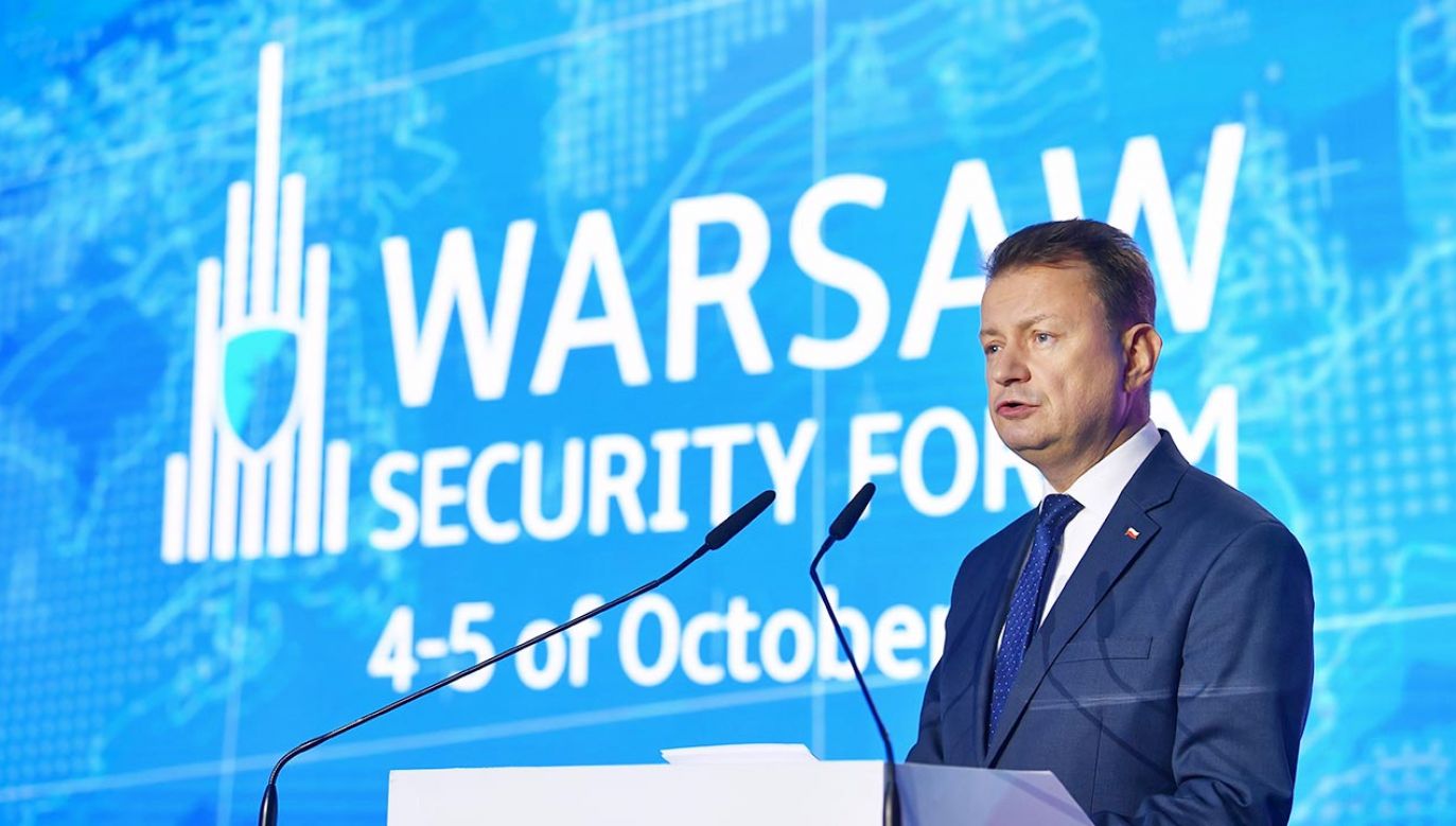 Mariusz Błaszczak otworzył Warsaw Security Forum (fot. PAP/Radek Pietruszka)